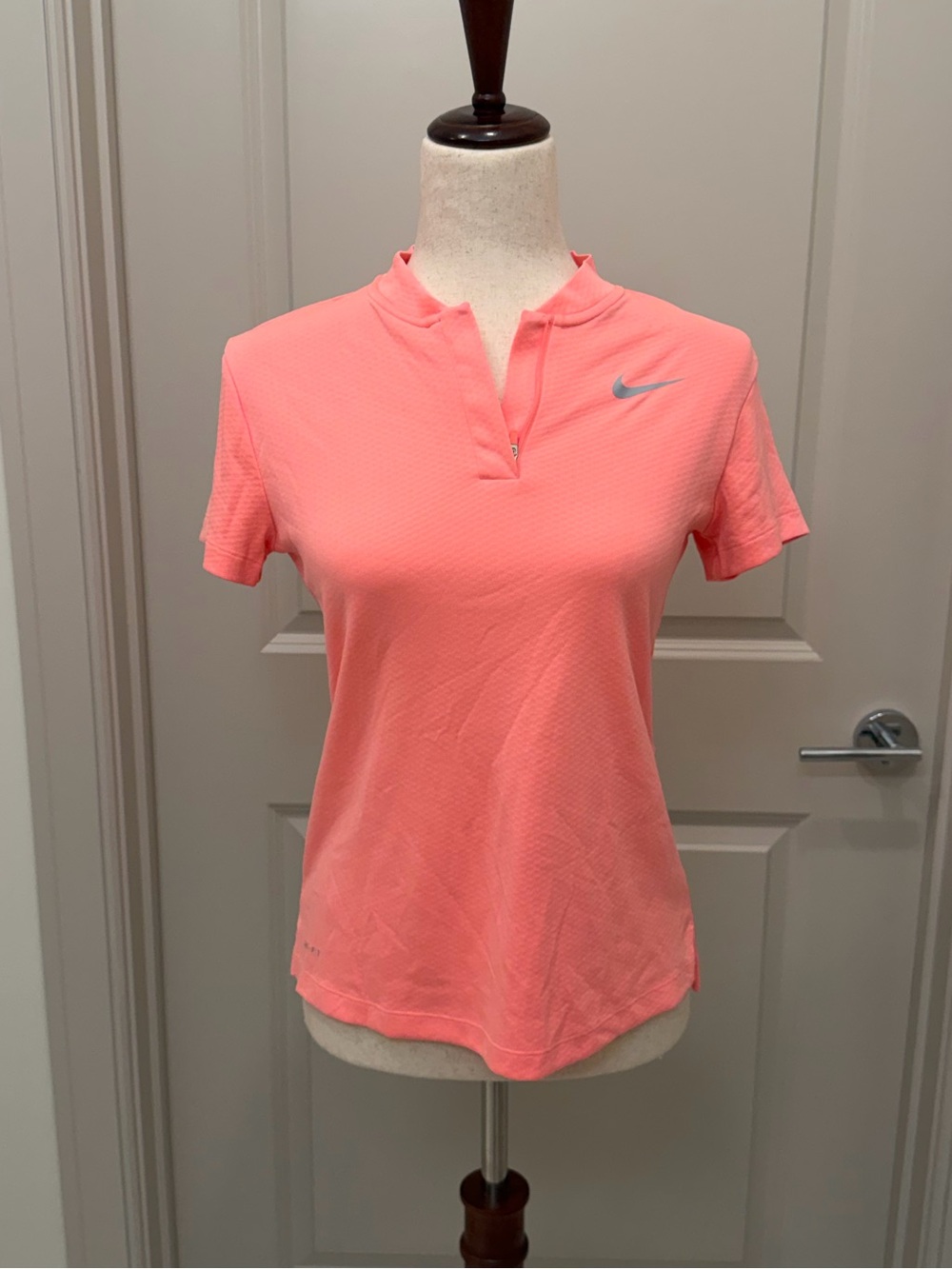 Nike Golf - Women's Coral-Pink Short Sleeve Polo Top - S